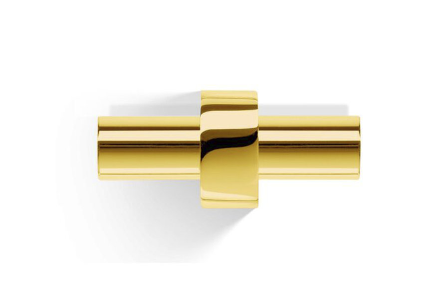 Accesorii baie aurii - Cuier baie agatatoare dublu auriu lucios 24K Decor Walther Century