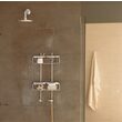 Pomd'or Lira Etajera dus dubla montaj pe perete dus 30x12x54 cm inox lucios