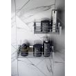 Pomd'or Lira Etajera dus mobila 35x12x8 cm inox lucios