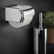 Cosmic Architect Suport hartie igienica cu capac montaj dual inox lucios