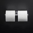 Cosmic Architect Suport hartie igienica dublu fara capac montaj dual inox lucios