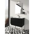 Cosmic Black & White Oglinda cosmetica de perete (x5) negru lucios