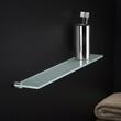 Cosmic Logic Etajera baie sticla 57.5 cm inox lucios