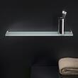 Cosmic Logic Etajera baie sticla 57.5 cm inox lucios