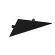 Cosmic Logic Etajera dus colt 23.5 cm negru mat