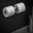 Cosmic Logic Suport hartie igienica dublu 28x8 cm fara capac inox lucios