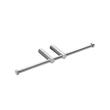 Cosmic Logic Suport hartie igienica dublu 28x8 cm fara capac inox mat