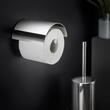 Cosmic Logic Suport hartie igienica subtire 13 cm cu capac inox lucios