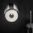 Cosmic Logic Suport hartie igienica subtire 13 cm cu capac inox lucios