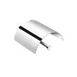 Cosmic Logic Suport hartie igienica subtire 13 cm cu capac inox lucios
