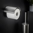 Cosmic Logic Suport hartie igienica subtire 13 cm cu capac inox mat