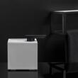 Cosmic The Grid Dozator sapun freestanding + suport periute dinti negru mat