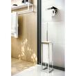 Cosmic The Grid Perie WC perete / freestanding inox alb lucios