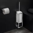 Cosmic The Grid Perie WC perete / freestanding inox alb lucios