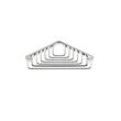 Cosmic Working Etajera dus colt 20 cm inox lucios