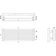 Calorifer decorativ orizontal Arpa 12_2 