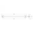 Ramon Soler Ergos suport prosop baie 62 cm montaj dual cupru periat 