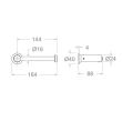 Ramon Soler Ergos suport hartie igienica fara capac inox lucios