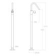 Ramon Soler Tzar baterie lavoar freestanding auriu periat