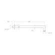 Ramon Soler brat fix dus perete 40 cm nichel periat