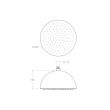 Ramon Soler Hidroterapia palarie dus volumetrica diametru 300 mm crom