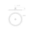 Ramon Soler Hidroterapia palarie dus superslim rotunda 250 mm cupru periat 