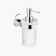 Cosmic Duo Round Dozator sapun sticla perete inox lucios