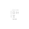 Cosmic Duo Square Cuier crom 