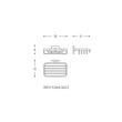 Cosmic Duo Square Savoniera dus perete crom 