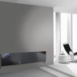 Calorifer decorativ orizontal Quilt negru