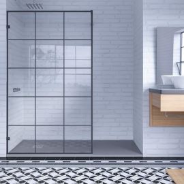 Doccia Nazca pravan dus Walk-in negru industrial 