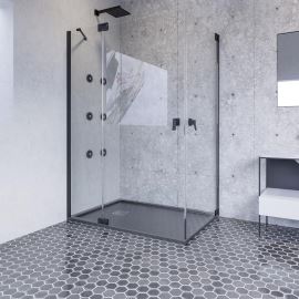 Doccia Shanghai cabina dus colt culoare negru