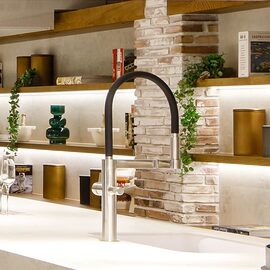 Ramon Soler Kitchen Professional baterie bucatarie 2 jeturi cu circuit separat apa filtrata inox