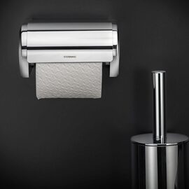 Cosmic Architect Suport hartie igienica cu capac inox lucios