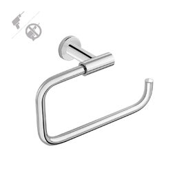 Cosmic Architect Suport prosop baie tip inel 22,5x12 cm montaj dual crom lucios