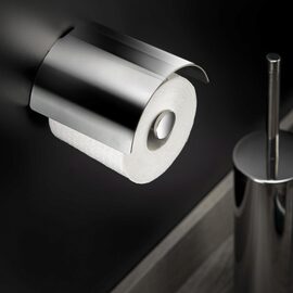 Cosmic Logic Suport hartie igienica cu capac 12.5 cm inox lucios