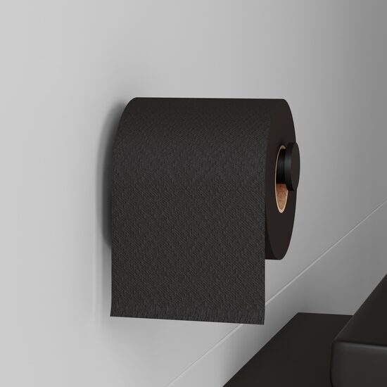 Cosmic Logic Suport hartie igienica fara capac 12.5 cm negru mat