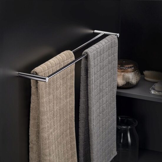 Cosmic Logic Suport prosop baie dublu 60 cm crom lucios