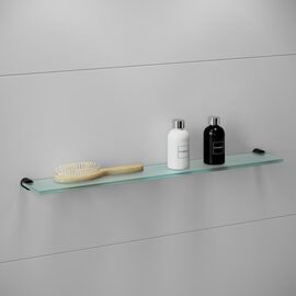 Cosmic Logic Etajera baie sticla 57.5 cm negru mat