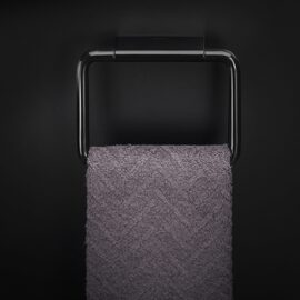 Cosmic Black & White Suport prosop baie inel negru lucios