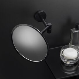 Cosmic Black & White Oglinda cosmetica de perete (x5) negru lucios