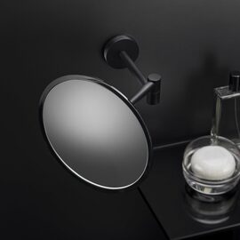 Cosmic Black & White Oglinda cosmetica perete (x5) negru mat