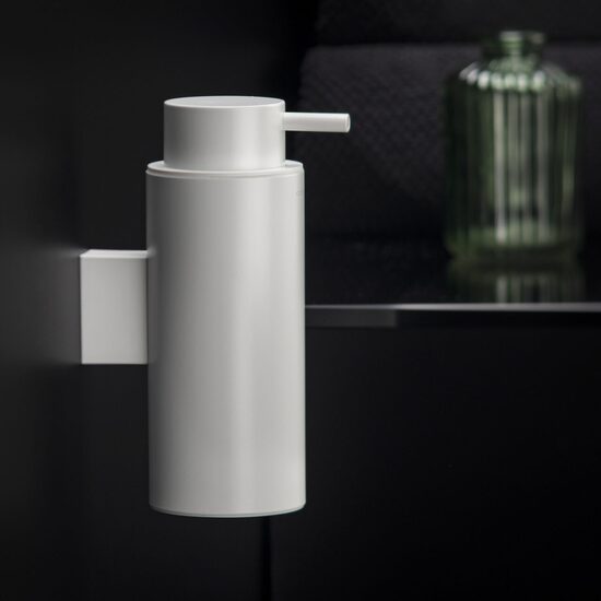 Cosmic Black & White Dozator sapun perete alb mat