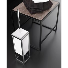 Cosmic The Grid Perie WC perete / freestanding inox alb lucios