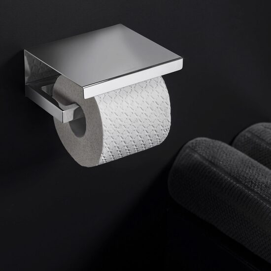 Cosmic The Grid Suport hartie igienica cu capac inox lucios