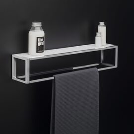 Cosmic The Grid Etajera / Suport prosop baie 55 cm inox alb mat