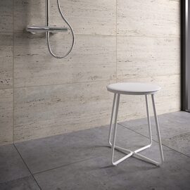 Cosmic Geyser Taburet baie alb mat