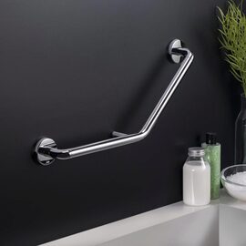 Cosmic Architect Bara sustinere baie perete 135 grade dreapta inox lucios