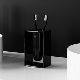 Cosmic Inside Suport periute dinti freestanding negru lucios