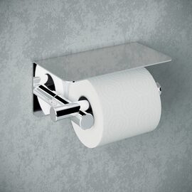 Cosmic Eda Suport hartie igienica cu capac inox lucios